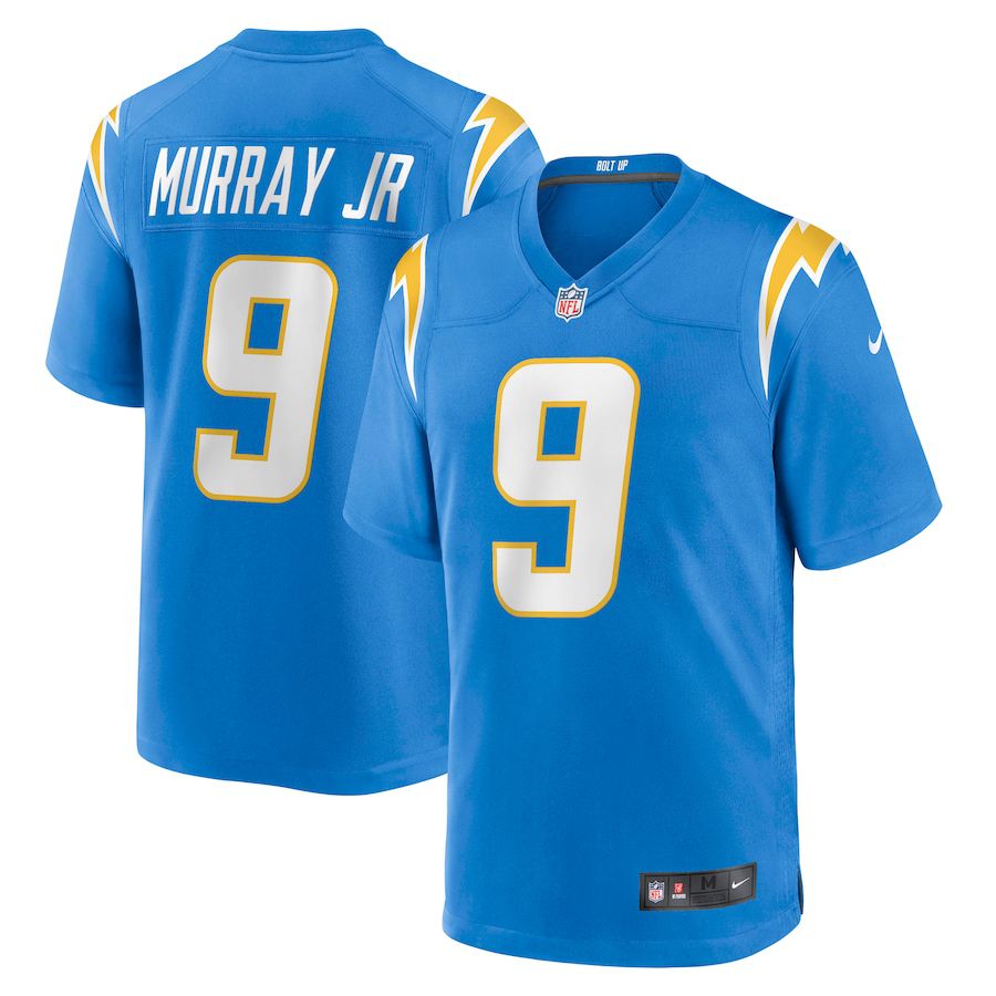 Men Los Angeles Chargers #9 Kenneth Murray Jr Nike Powder Blue Game NFL Jersey->los angeles chargers->NFL Jersey